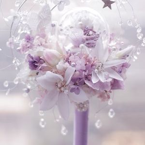 💎♦️Custom Bridal Bouquets Swarovski Crystals and a diamond or ruby within✨